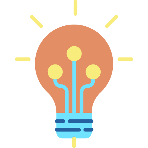 Idea idea electronic lightbulb icon