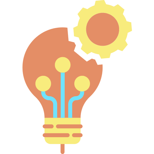 Innovation process power energy icon