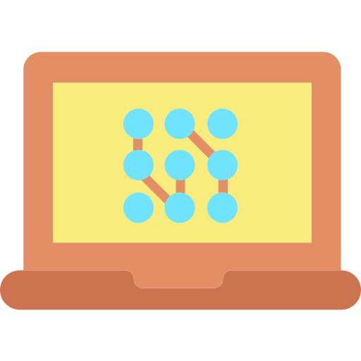 Laptop artificial intelligence laptop robotics icon