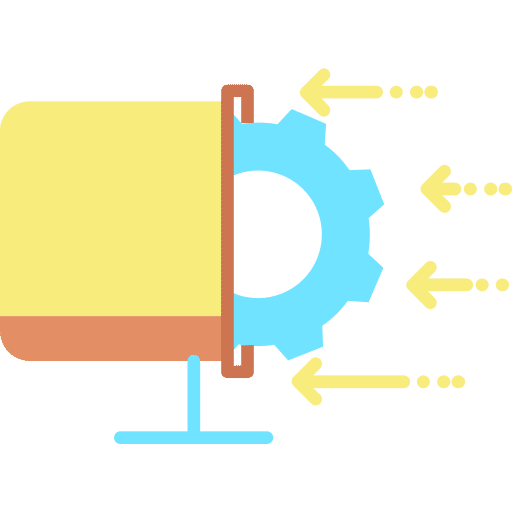 Machine gear process cogwheel icon