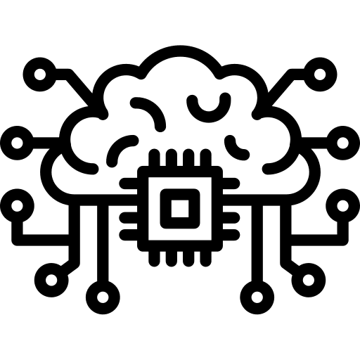 Ai automaton electronics robotics icon