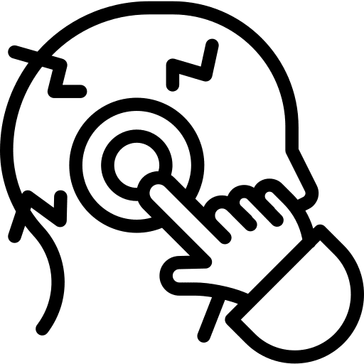 Computer people shut down technology icon