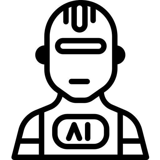 Robot technology industry artificial intelligence icon