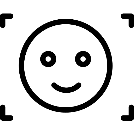 Face recognition multimedia head face recognition icon