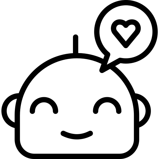 Happy machine technology toys icon