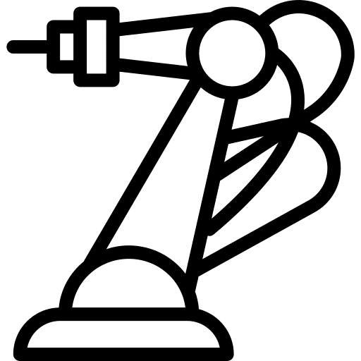 Robotic hand technology robot industrial robot icon