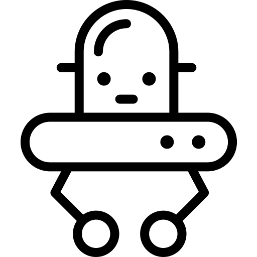 Robot electronics artificial intelligence robot icon