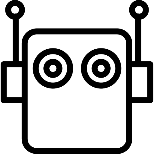 Robot industry technology futuristic icon