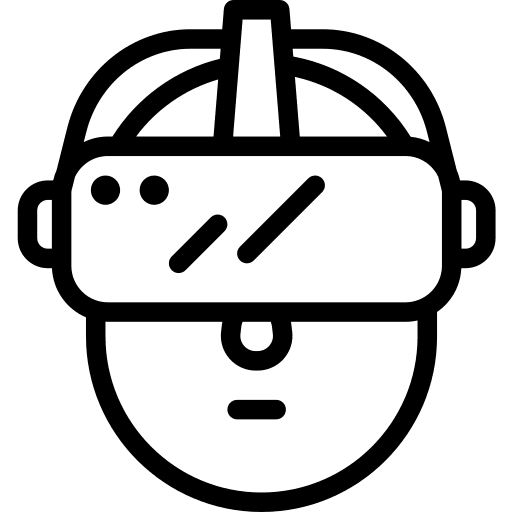 Vr technology virtual reality vr glasses icon
