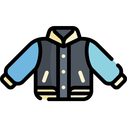 Jacket education sports and competition shirt icon