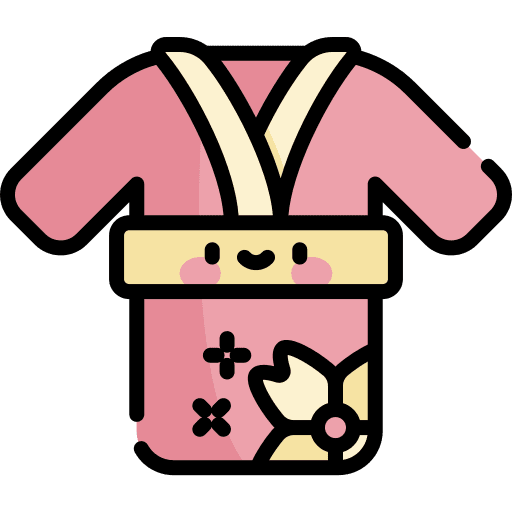 Kimono uniform martial arts karate icon