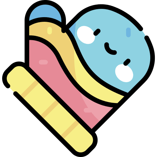 Mitten winter fashion mitten icon