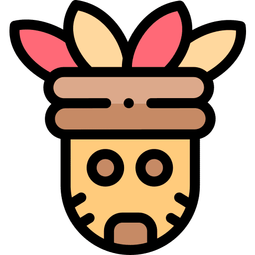 Aztec mask mexican aztec icon