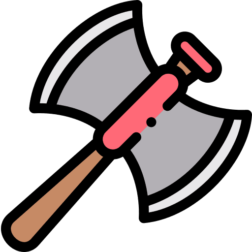 Battle axe war security weapons icon