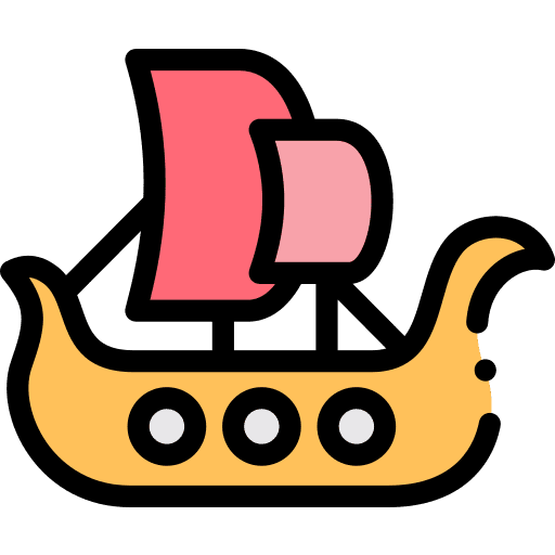 Viking ship ship transportation viking icon