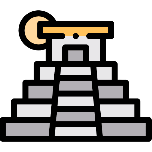 Pyramid monument mayan pyramid mayan icon