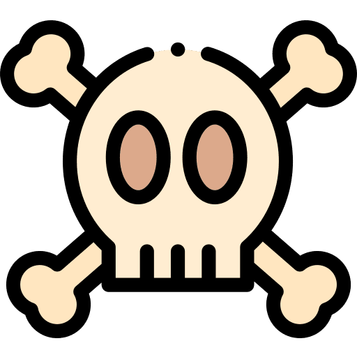 Skull cultures skull poison icon