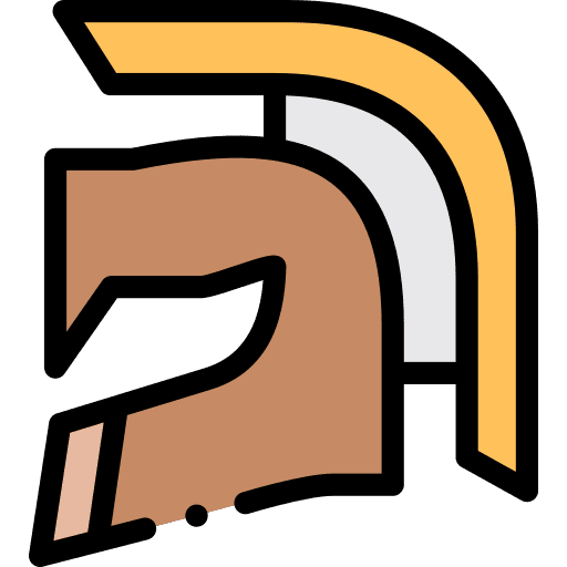 Spartan security helmet weapon icon