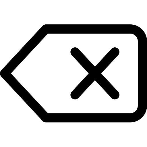 Delete remove erase interface icon