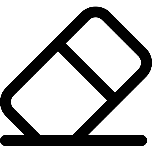 Eraser eraser edit tools remove icon