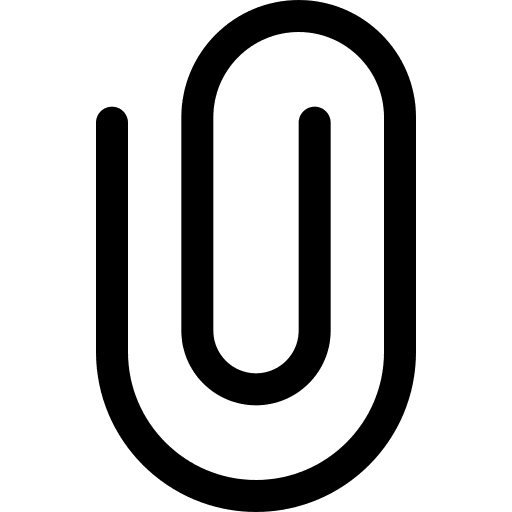 Paperclip multimedia option clip paperclip icon