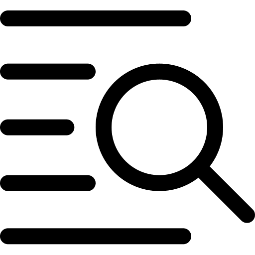 Search search multimedia magnifying glass icon