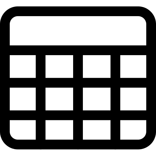 Calendar time and date calendar administration icon