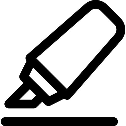 Highlighter draw drawing edit icon