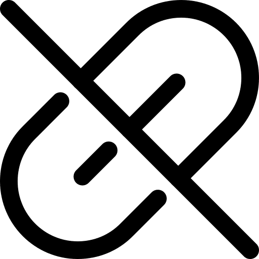 Link disable link chain icon