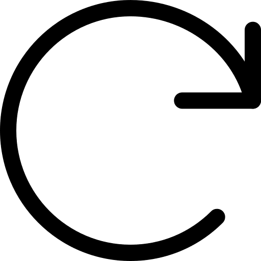 Redo redo curve symbol icon