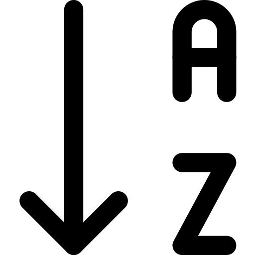 Sort order sort organization icon