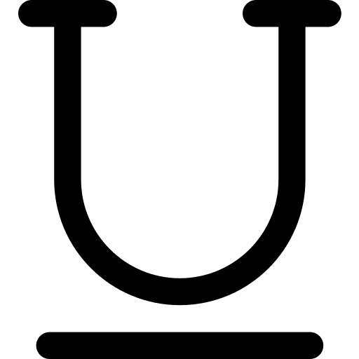 Underline underline underline tool underlining icon