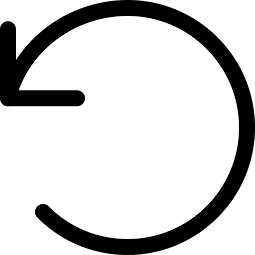 Undo interface action undo icon