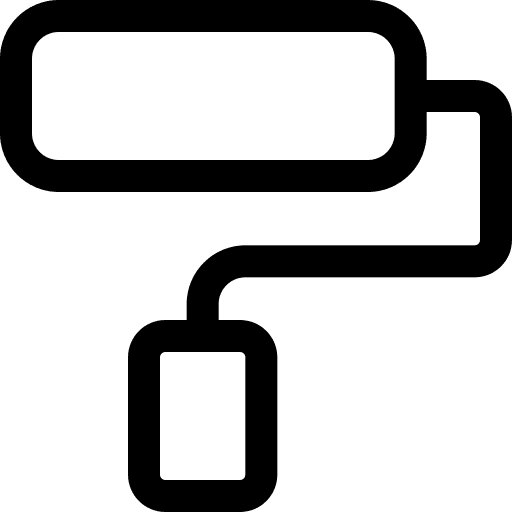 Paint roller painter improvement roller icon