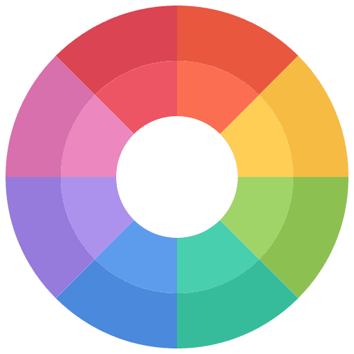 Color circle edit tools art and design color icon
