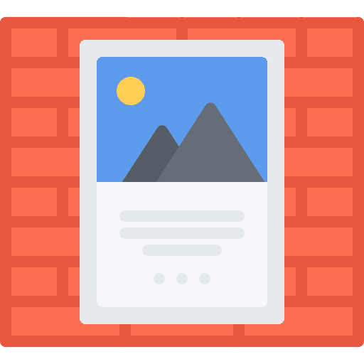 Poster art and design announcement wall icon