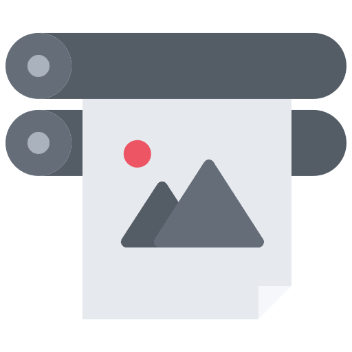 Print printing house format art and design icon