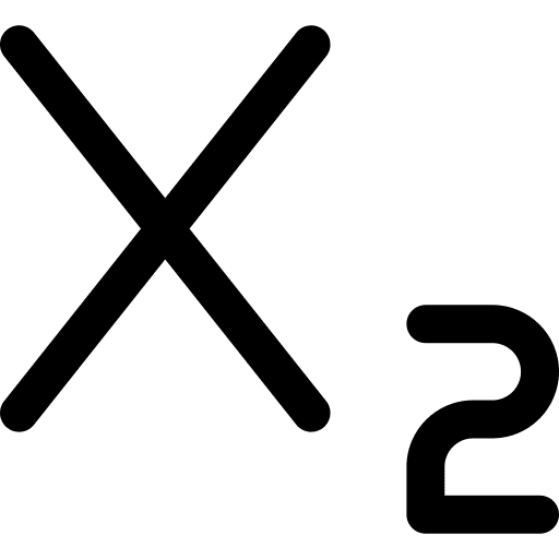 Subscript letter letters symbol icon