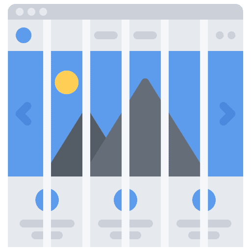 Grid browser website grid icon