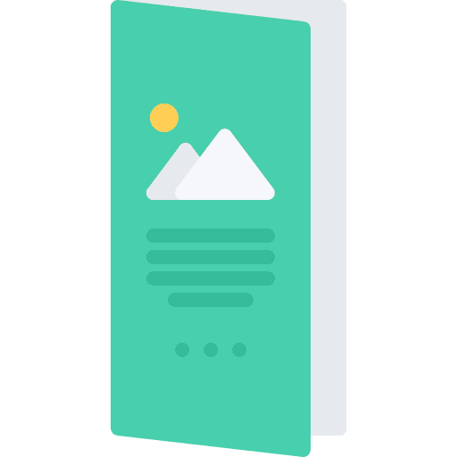 Leaflet miscellaneous art and design leaflet icon