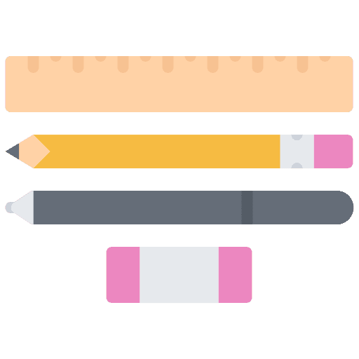Pen design rubber brand icon
