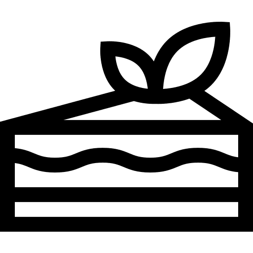 Cake food and restaurant baker slice icon