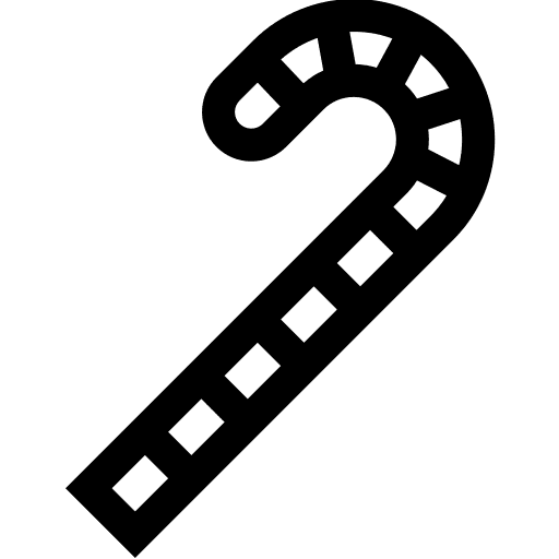 Candy cane xmas christmas candy icon