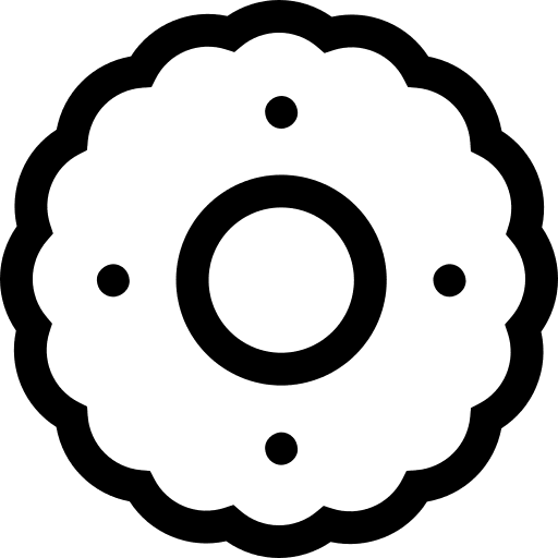 Pastry cookie food bakery icon