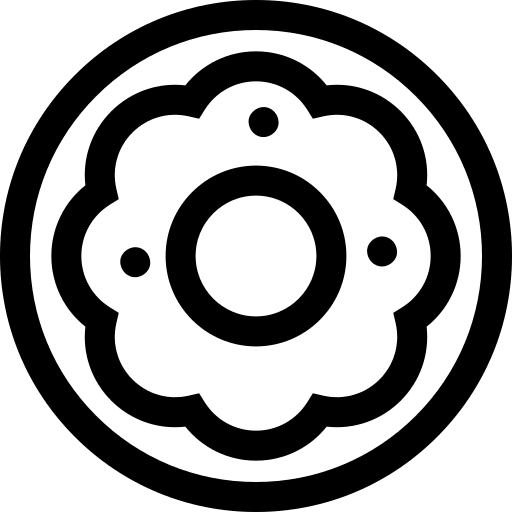 Donut sweet sugar food and restaurant icon