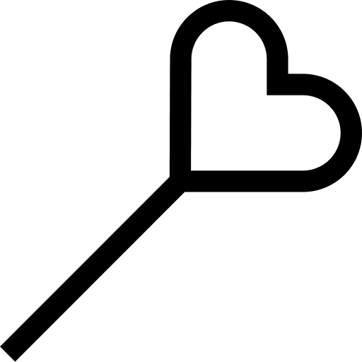 Lollipop lollipop candy heart icon