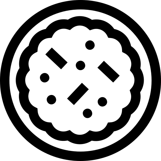 Biscuit food and restaurant sweet bakery icon