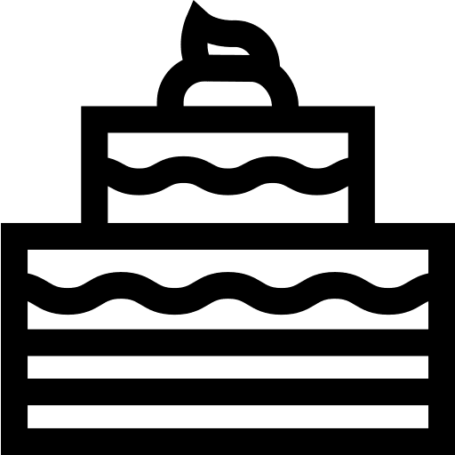 Cake birthday and party cakes birthday cake icon