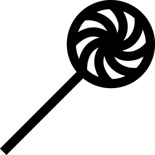 Lollipop sweet food popsicle icon