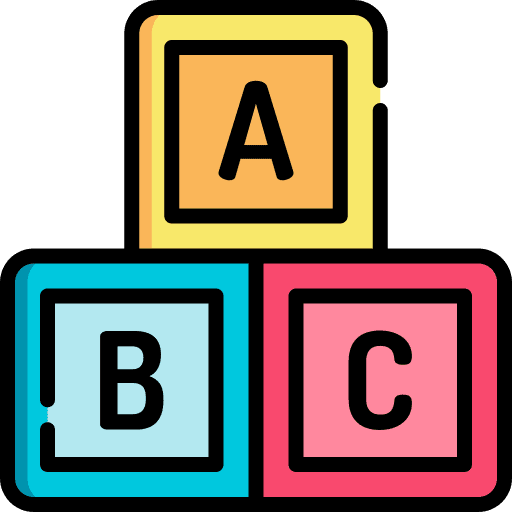 Abc block letters blocks abc icon